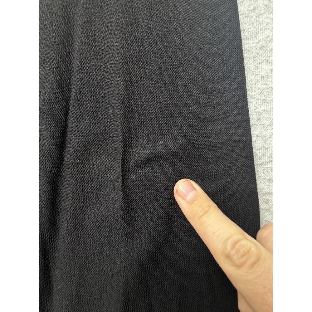 Eileen Fisher Dress Pants Womens L Black Knit Straight Leg Pull On Stretch - Picture 5 of 11